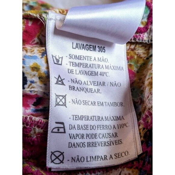 ROSA CHA Gold & Pink Indian Embroidered Jingle Bell Shorts High Waist Size XS - Picture 6 of 9